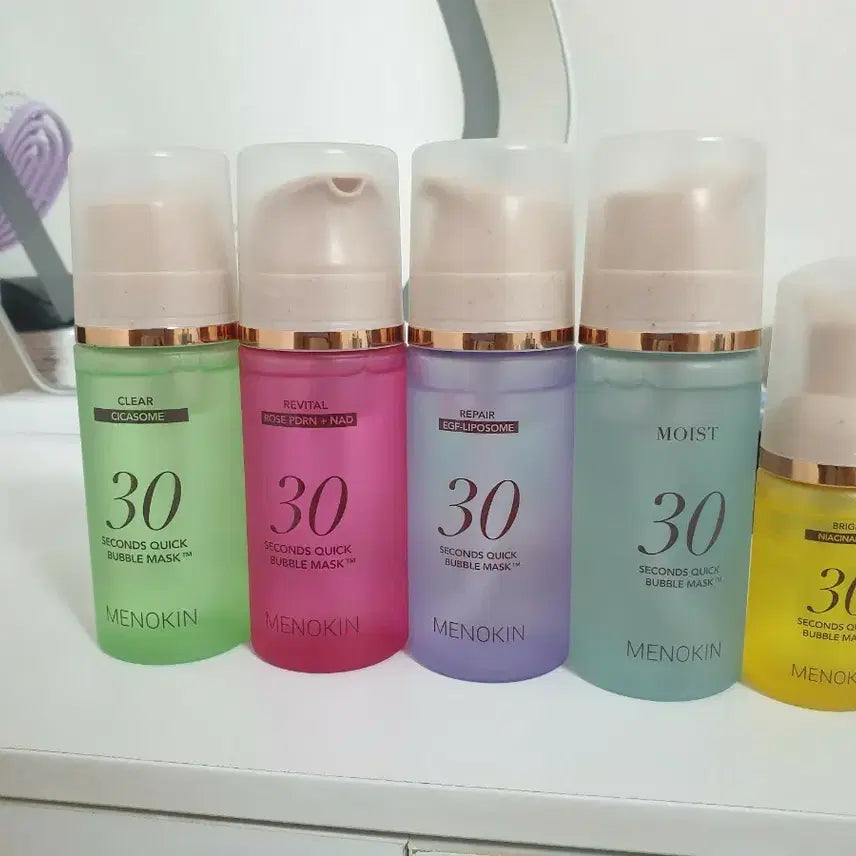 [BUNJANG] Menokin 30-Second Quick Bubble Mask Set / 메노킨 30초 버블 마스크 5종 (새상품)