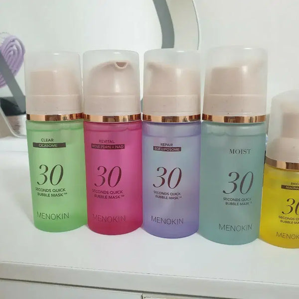 [BUNJANG] Menokin 30-Second Quick Bubble Mask Set / 메노킨 30초 버블 마스크 5종 (새상품)