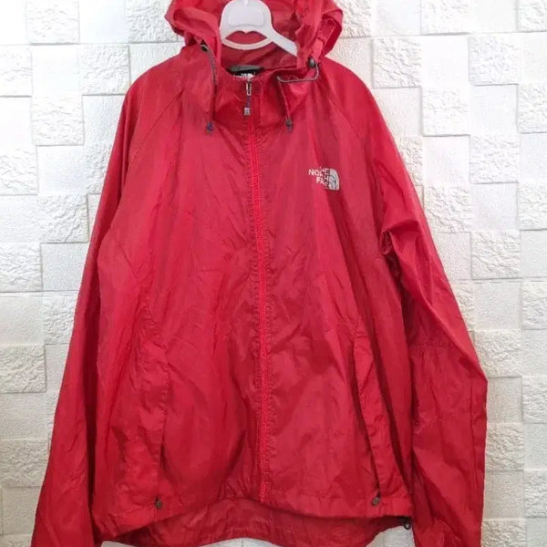 [BUNJANG] The North Face Red Windbreaker Jacket / 노스페이스 바람막이 자켓 레드