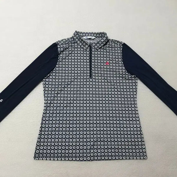[BUNJANG] Greenjoy Golf Women's Long Sleeve Collar T-Shirt Size 88/100 / 그린조이 골프 여성 긴팔 카라티 88 여성100