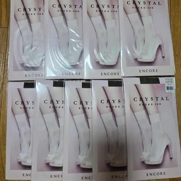 [BUNJANG] Ankor 20D Crystal Wideband Socks (9 Pairs) / 앙코르 20D 크리스탈 와이드밴드삭스