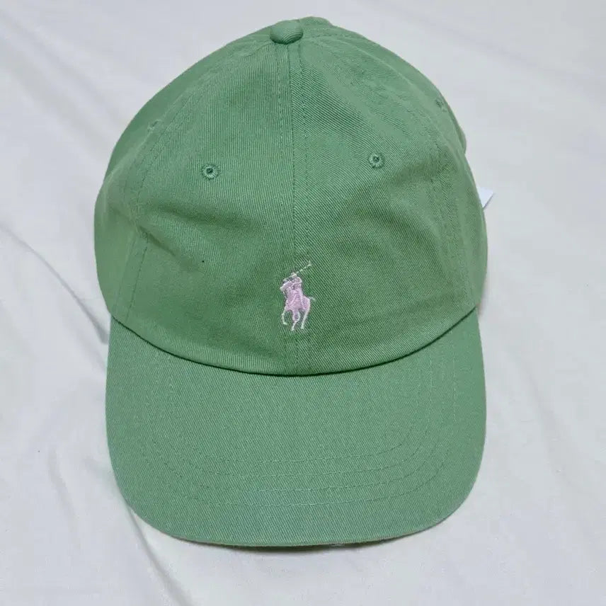 [BUNJANG] Polo Ralph Lauren Chino Ball Cap Green (Pink Pony) / 폴로 랄프로렌 치노 볼캡 연두 (핑크포니)(새상품)