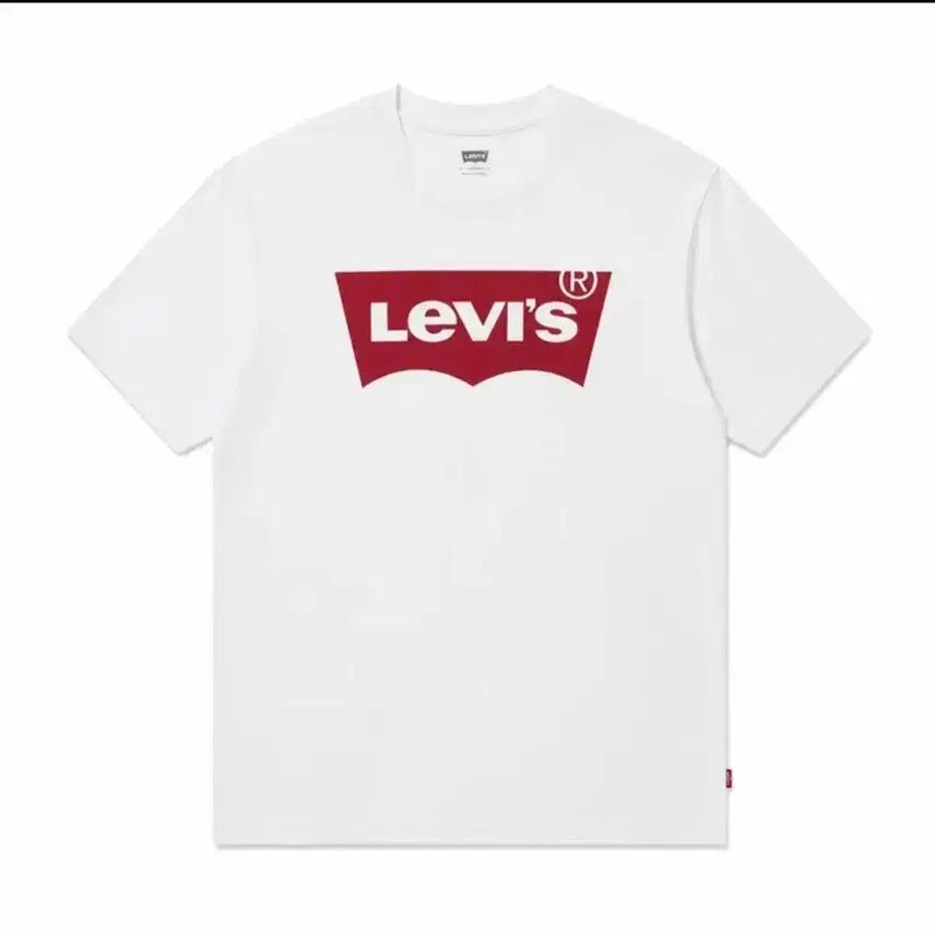 [BUNJANG] Levi's Logo Short Sleeve T-Shirt White / 리바이스 반팔티 흰색