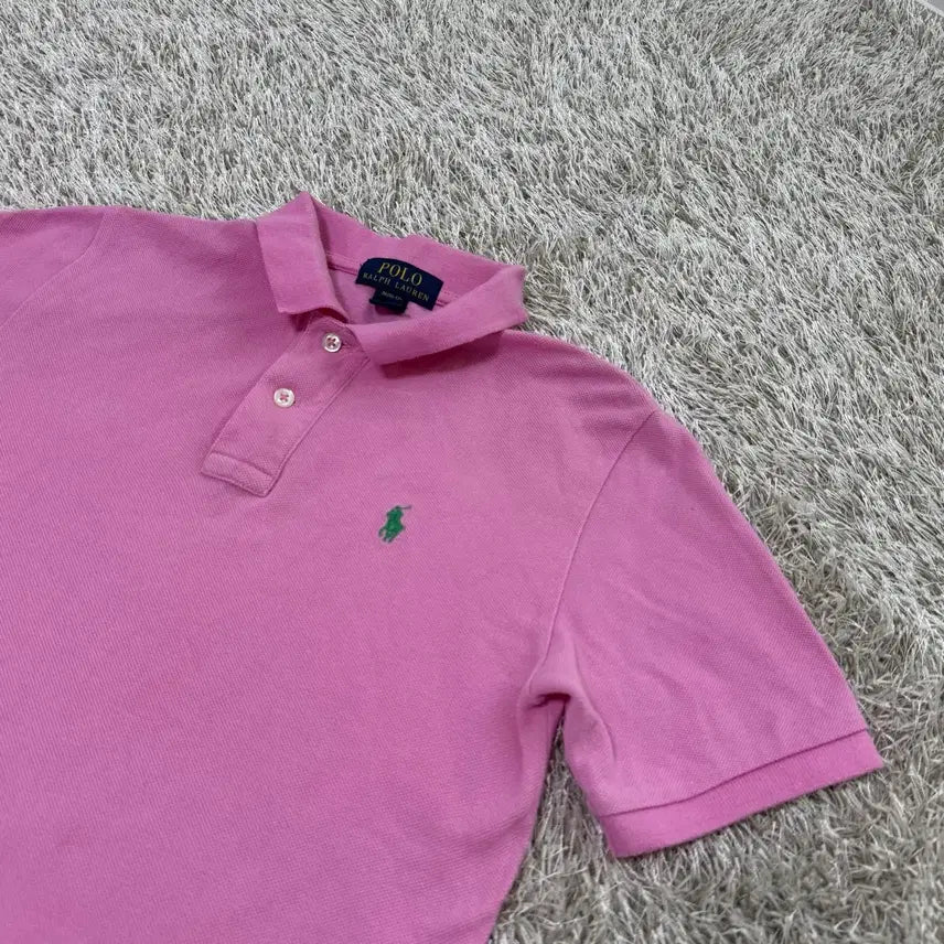 [BUNJANG] Polo Ralph Lauren Women's Short Sleeve Polo Shirt Pink Size S / 폴로 반팔 카라티 정품