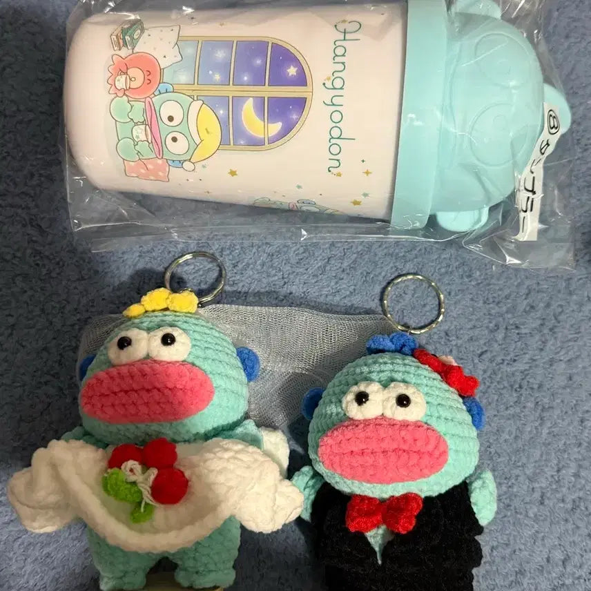 [BUNJANG] Hangyodong Set (Tumbler & Handmade Bride & Groom Figures) / 한교동 3종 (텀블러&신랑신부 핸드메이드)