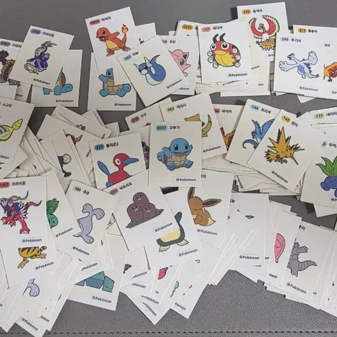 [BUNJANG] Pokemon Stickers Bundle Set / 포켓몬 띠부씰 일괄