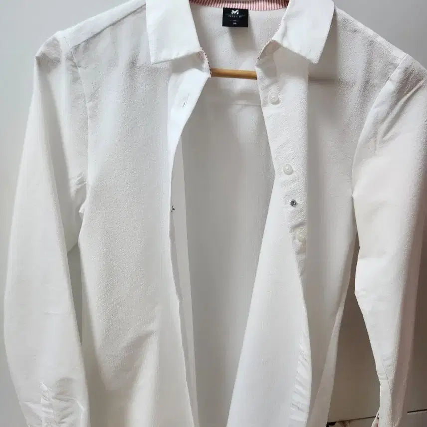 [BUNJANG] M GOLF White Polyester Short-Sleeve Shirt - Size 90 / 여름 화이트셔츠