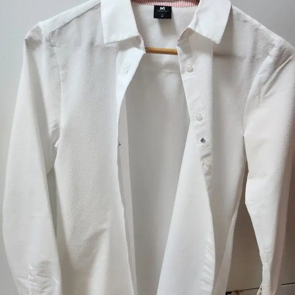[BUNJANG] M GOLF White Polyester Short-Sleeve Shirt - Size 90 / 여름 화이트셔츠