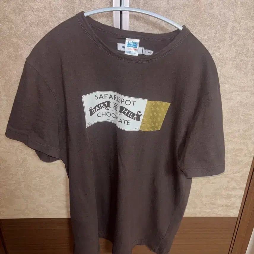 [BUNJANG] Safari Spot Short Sleeve T-Shirt Brown Size 1 / 사파리스팟 반팔