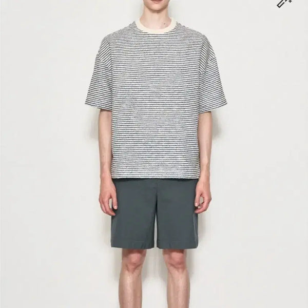 [BUNJANG] Time Homme 25SS Tweed Half Sleeve T-shirt Size 110 / [110] 25SS 타임옴므 트위드 하프 슬리브 티셔츠