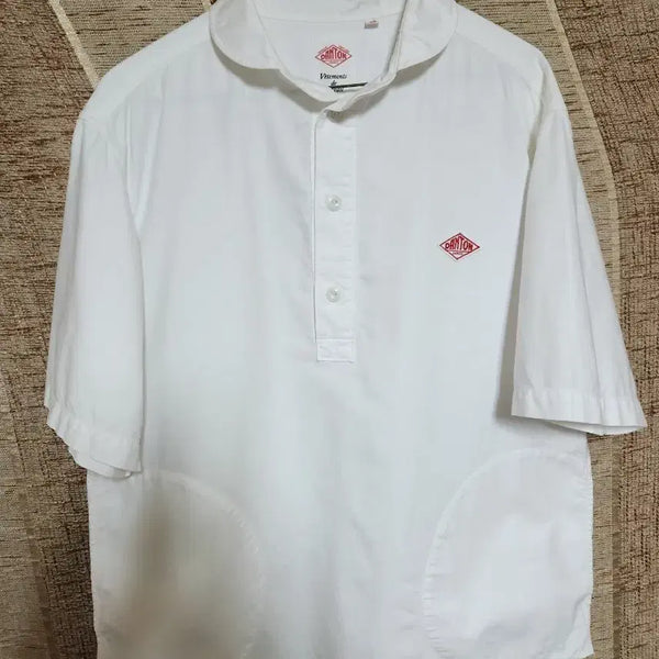 [BUNJANG] DanTon Round Pullover Short-Sleeve Shirt / 단톤 라운드  풀오버 반팔 셔츠 (42)