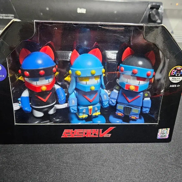 [BUNJANG] Robot Taekwon V Wind-up Figure 3-Set / 로보트태권브이 태엽 피규어 3종 세트 팝니다