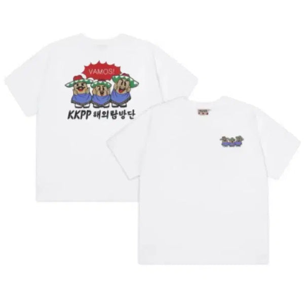 [BUNJANG] Kong Kong Pang Pang Character T-Shirt - L / 콩콩팡팡 티셔츠 L