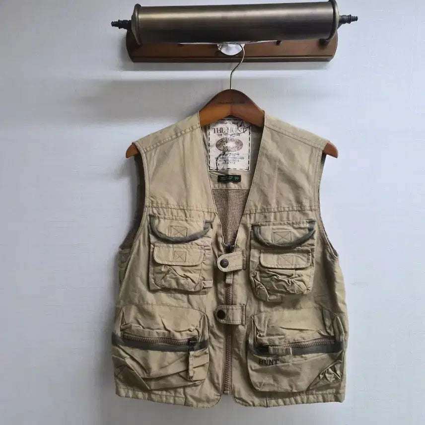 [BUNJANG] Vintage 90s Old School Safari Vest / 90) THE HUNT 헌트 올드스쿨 사파리 조끼 팝니다
