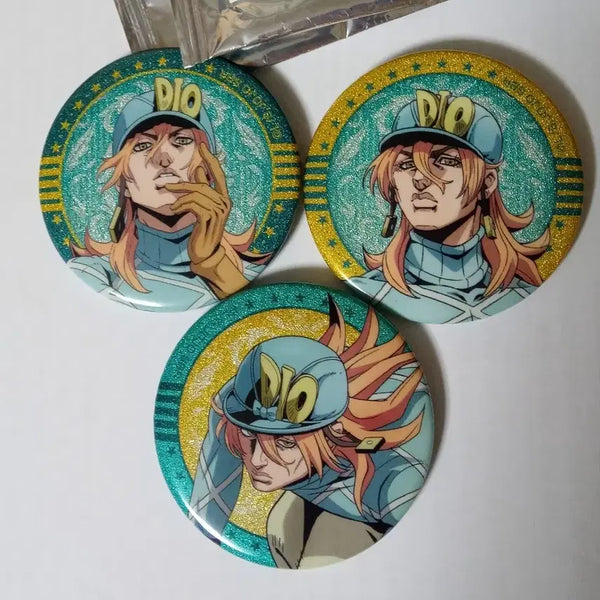 [BUNJANG] JoJo's Bizarre Adventure Part 7 Steel Ball Run Diego Badges 3-Set Bundle / 죠죠 7부 스틸볼런 디에고 뱃지 3종 일괄판매