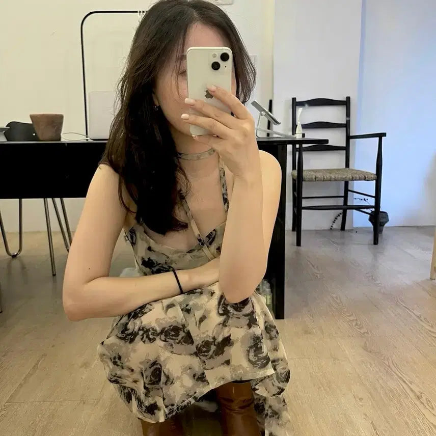 [BUNJANG] NUDE CLASSIC Noir Rose Dress / 누드클래식 noir rose dress