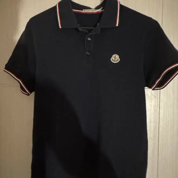 [BUNJANG] Moncler Short Sleeve Polo Shirt Navy / 몽클레어 반팔 카라티 네이비