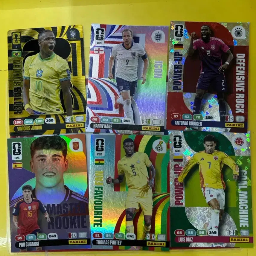 [BUNJANG] Golden Baller Vinícius, Kane, Rüdiger, Díaz, Partey, Cubarsí Soccer Cards / 골든볼러 비니시우스, 케인 뤼디거 디아스 파티 쿠바르시