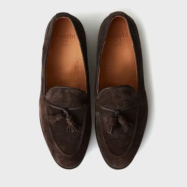[BUNJANG] Josepht Drucker Brown Calf Suede Leather Shoes / [270] 조셉트 DRUCKER BROWN