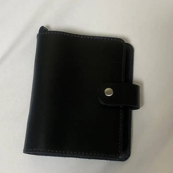 [BUNJANG] Black Leather Binder M6 A7 6-Hole / 가죽바인더 m6 a7 6공 블랙