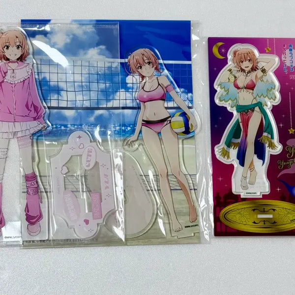 [BUNJANG] Yui Yuigahama Acrylic Stand Set (Arabian Night, Beach Volleyball, Kawaii Fashion Ver.) / 내청코 유이가하마 유이 아크릴스탠드 3종 세트 역내청