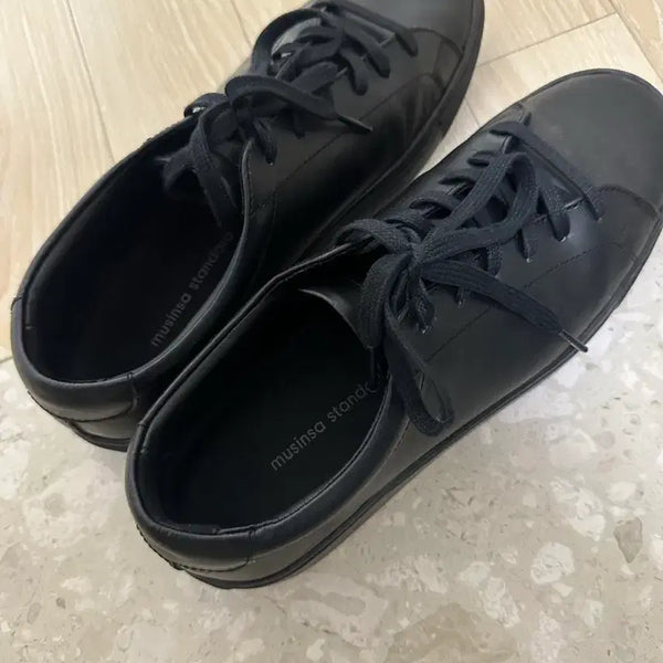 [BUNJANG] Musinsa Standard Black Sneakers Size 270 / 무신사 스탠다드 블랙 스니커즈 270