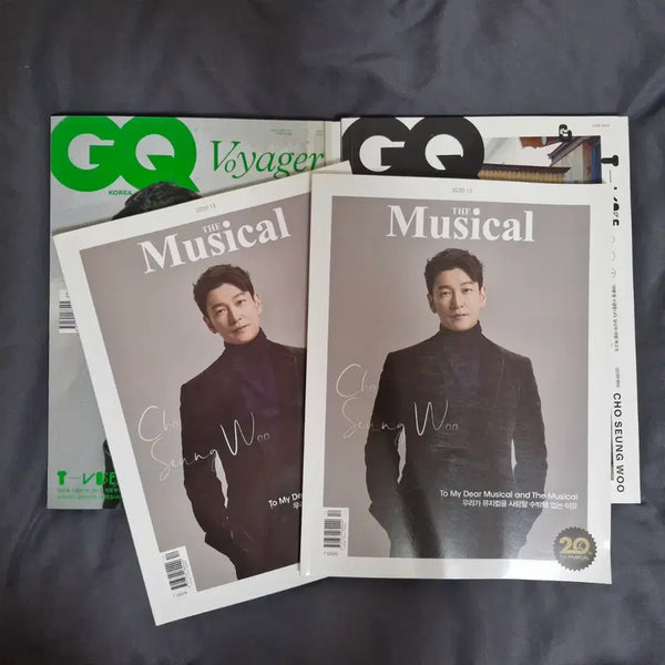[BUNJANG] Cho Seung-woo "The Musical" & GQ Magazine Bundle / 조승우 잡지 GQ 더 뮤지컬 일괄