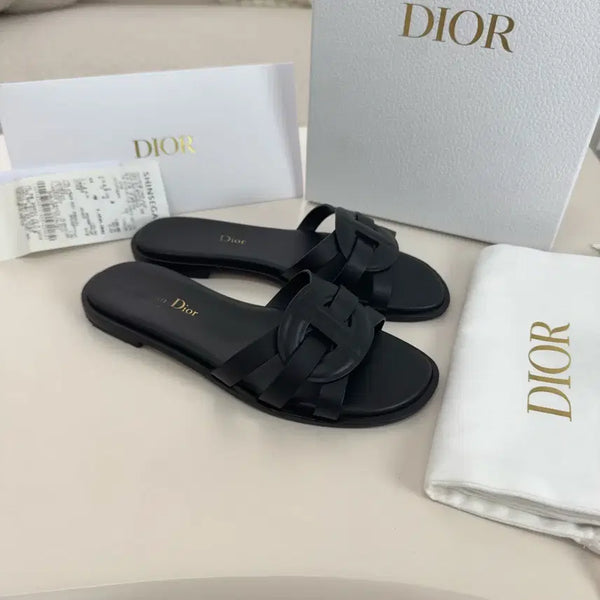 [BUNJANG] Dior D-Club Mules Calfskin Black / (당일출고, 백화점판) 디올 D-Club 뮬 카프스킨 블랙