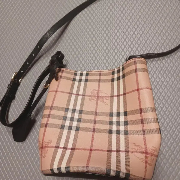 [BUNJANG] Burberry Check Shoulder Bag Beige / 버버리 체크 숄더백 베이지