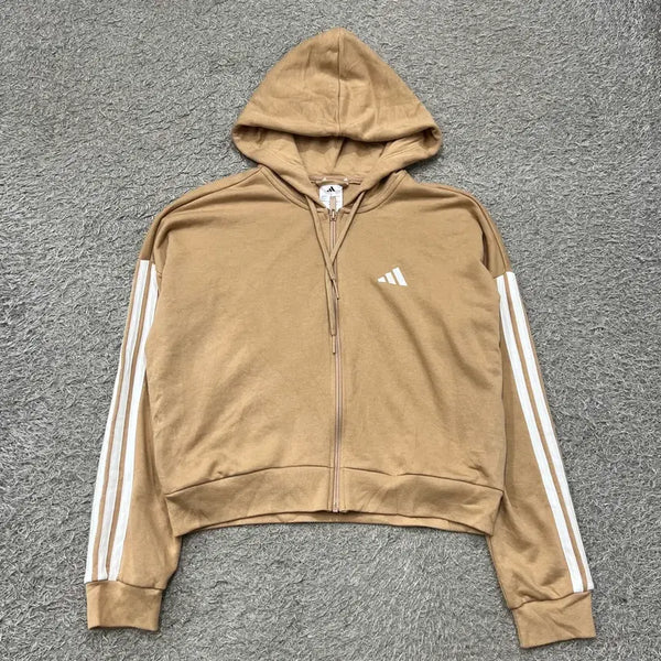 [BUNJANG] Adidas Women's Crop Hoodie Zip-Up / [우먼95] 아디다스 크롭후드집업