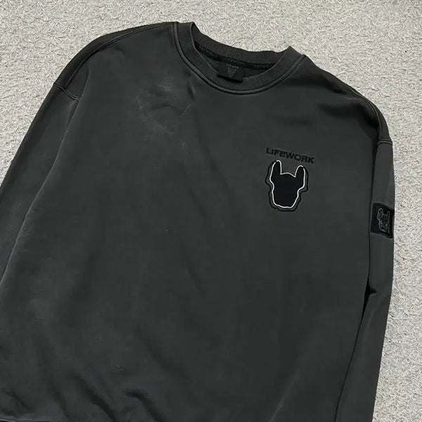 [BUNJANG] Life Work Sweatshirt / [100] 라이프워크 맨투맨