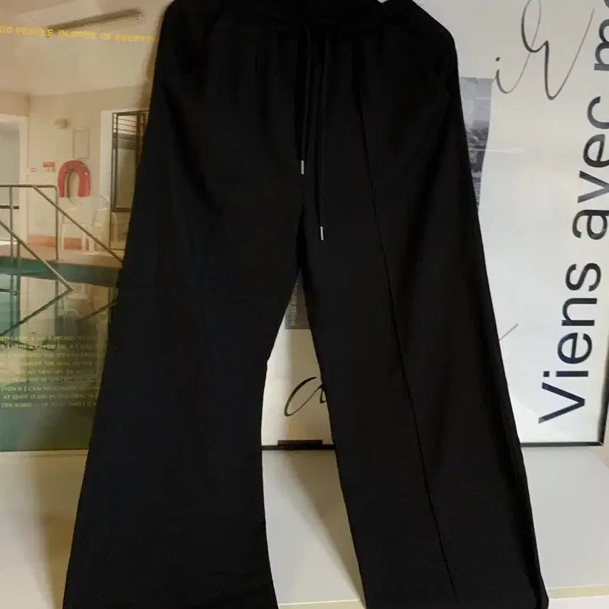 [BUNJANG] Black Wide Pants / 블랙 와이드 팬츠