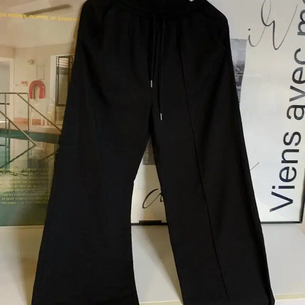 [BUNJANG] Black Wide Pants / 블랙 와이드 팬츠