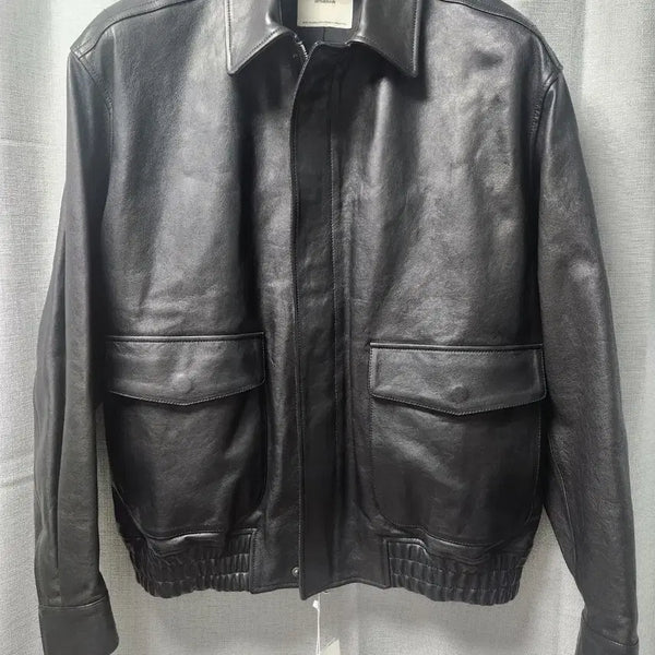 [BUNJANG] The Row A2 Leather Jacket Black Size 2 / 인더로우 레더 a2 블랙 2사이즈