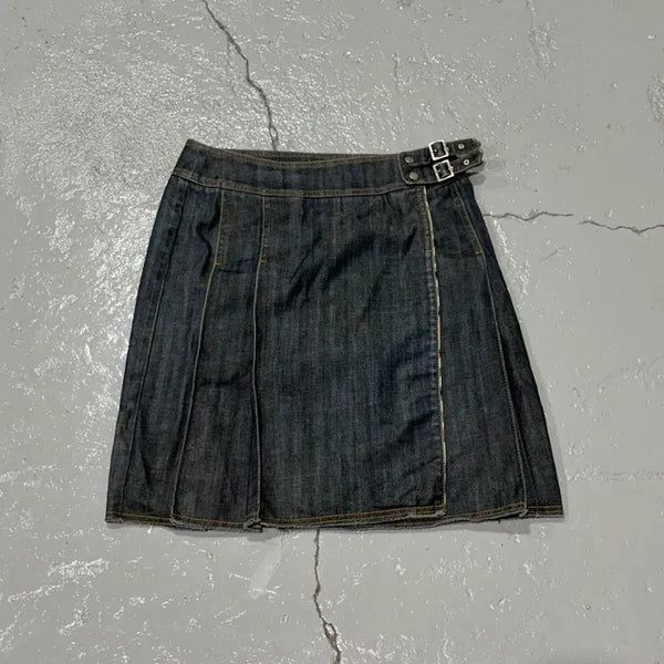 [BUNJANG] Burberry London Japanese Y2K Denim Skirt / 버버리(BURBERRY LONDON) 일본 Y2K 데님 스커트
