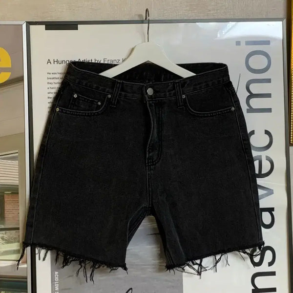 [BUNJANG] Black Denim Shorts / 블랙 데님 숏팬츠