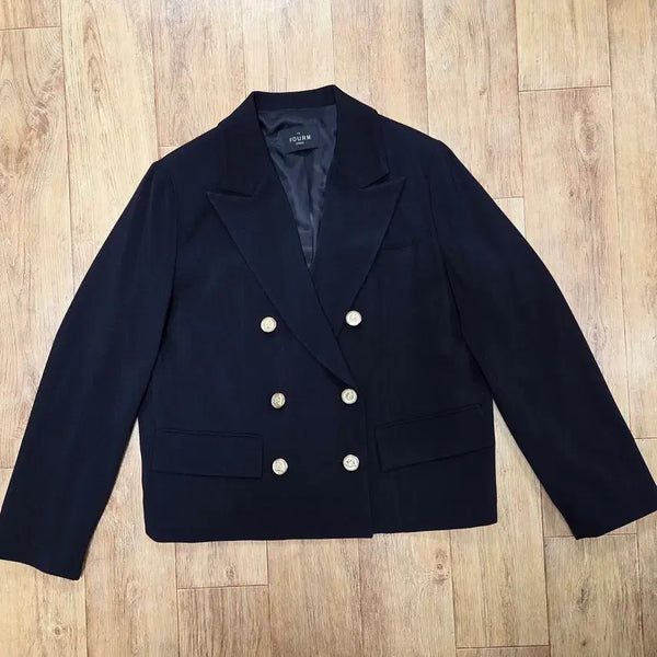 [BUNJANG] FOURM STUDIO Gold Button Peaked Lapel Double Jacket / 한섬 폼스튜디오(FOURM STUDIO) 금장버튼 피크드라펠 더블자켓 66