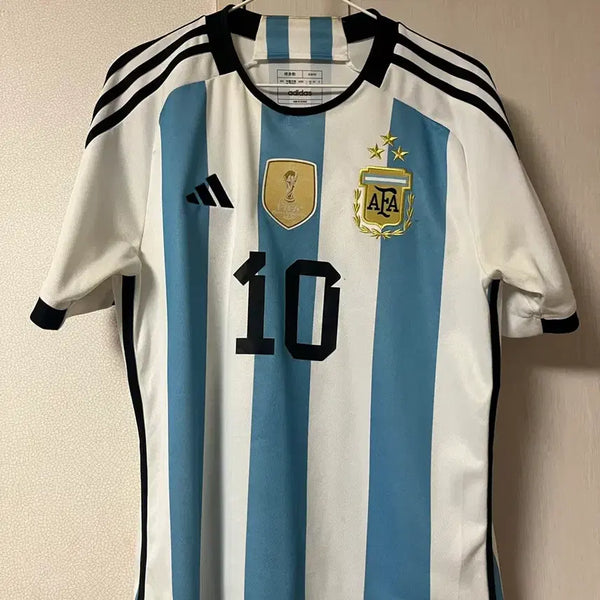 [BUNJANG] Argentina 2022 World Cup Champions Home Kit (Messi) / 2022 아르헨티나 카타르 월드컵 우승 삼성 메시