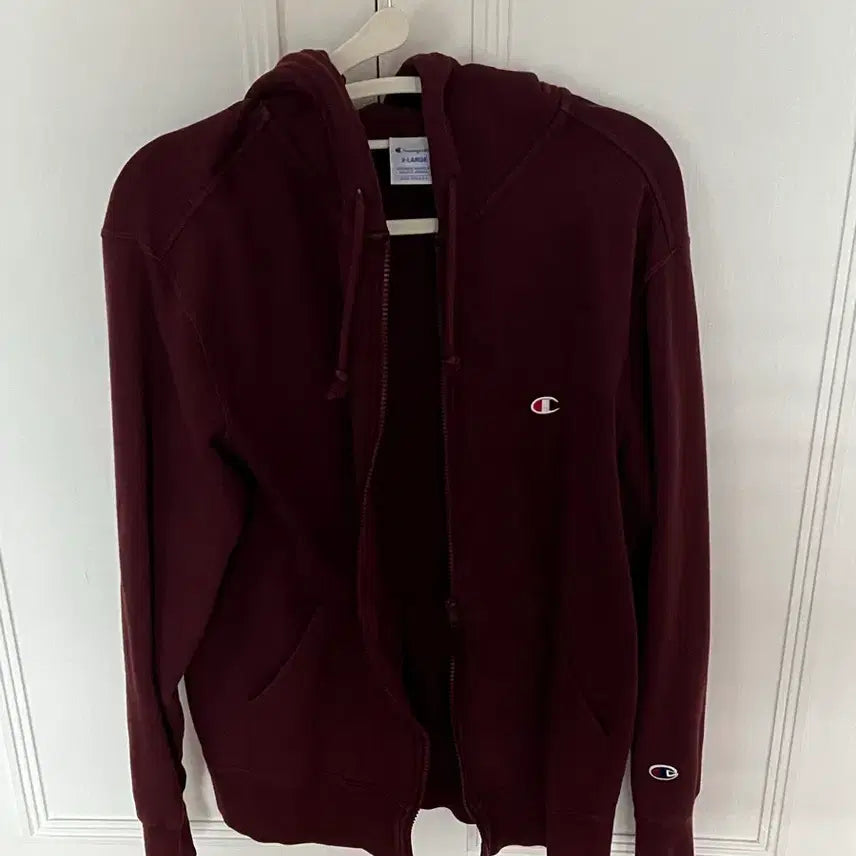 [BUNJANG] Champion Burgundy Hoodie Zip-Up XL / 챔피온 후드집업 버건디 XL