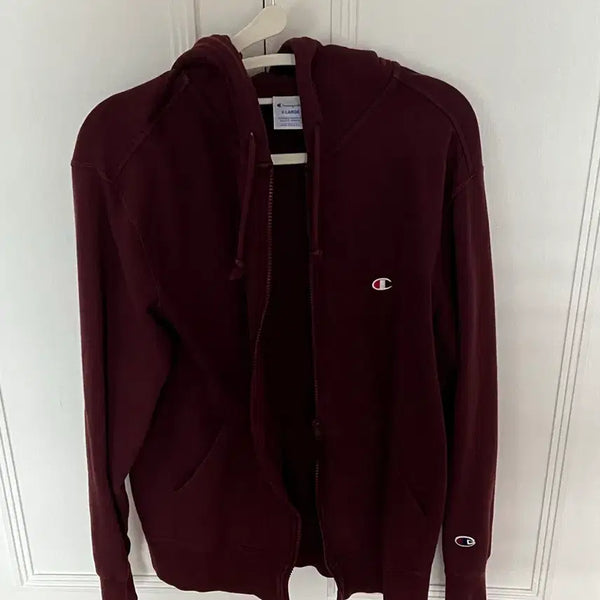 [BUNJANG] Champion Burgundy Hoodie Zip-Up XL / 챔피온 후드집업 버건디 XL