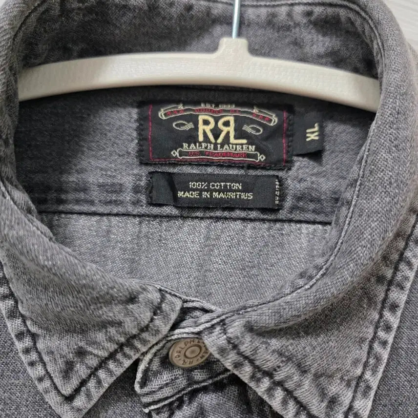 [BUNJANG] RRL Ralph Lauren Oversized Fit Denim Shirt XL / [RRL] 랄프로렌 오버핏 데님 셔츠 XL