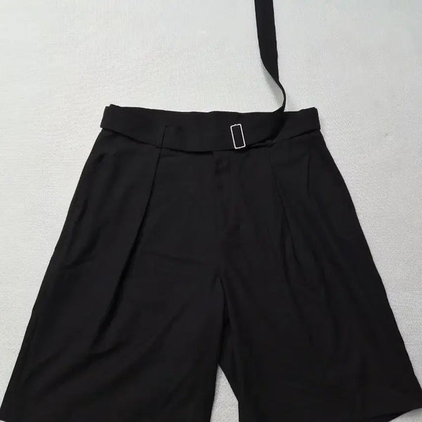 [BUNJANG] SUARE Black Belted Shorts (Waist 31) / SUARE 블랙 벨트 반바지 허리31