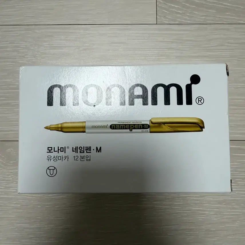 [BUNJANG] Monami Name Pen Gold 12-Piece Set / 모나미 네임펜 금색 1다스 12개 일괄(새상품)