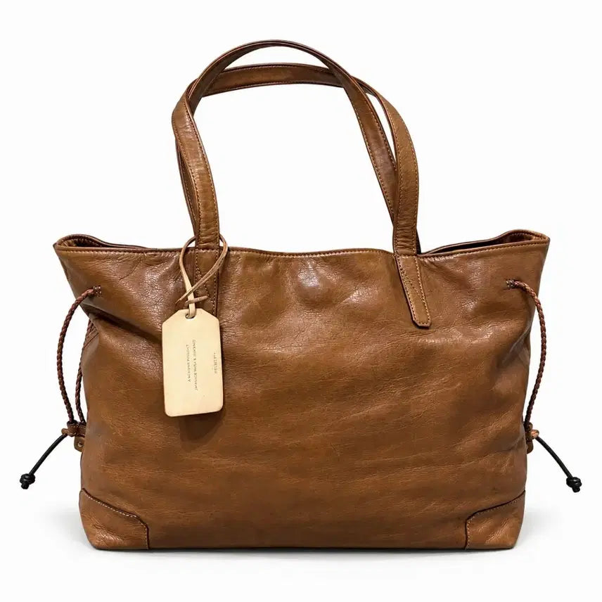 [BUNJANG] Aniary Horse Hide Leather Tote Bag (Brown, Made in Japan) / 아니아리 aniary 말가죽 토트백 포터 랄프로렌 스타일 빈티지