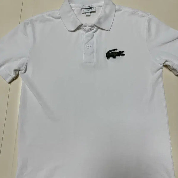 [BUNJANG] Lacoste Big Croc Big Button Short-Sleeve Polo Shirt (Size 95) / (상태AA,판매가14) 라코스테 공용 빅크록 빅버튼 반팔카라티95 (66-77)