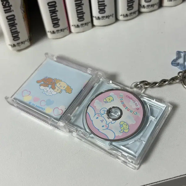 [BUNJANG] Sanrio Cinnamoroll CD Keyring / 산리오 시나모롤 cd 키링