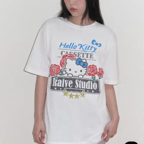 [BUNJANG] RAVE Kitty T-Shirt Size S / 레이브 키티