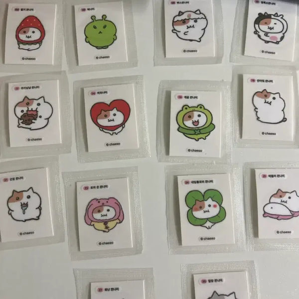 [BUNJANG] Jjonnyami Sticker Bundle Set (14 Types) / 쫀냐미 띠부씰 14종 일괄