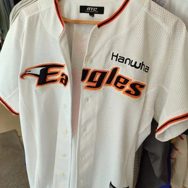 [BUNJANG] Hanhwa Eagles Baseball Uniform White / 한화 이글스 야구 유니폼 화이트