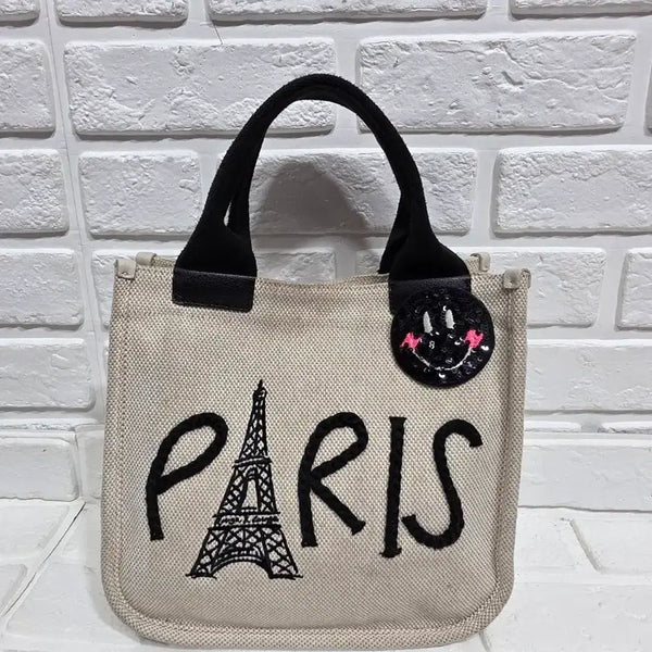 [BUNJANG] Rouge & Lounge X Jane March Canvas Tote Bag / 루즈 앤 라운지 X 제인마치 토드백